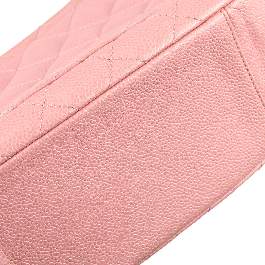 Chanel 2004-2005 Hobo Bag Pink Caviar