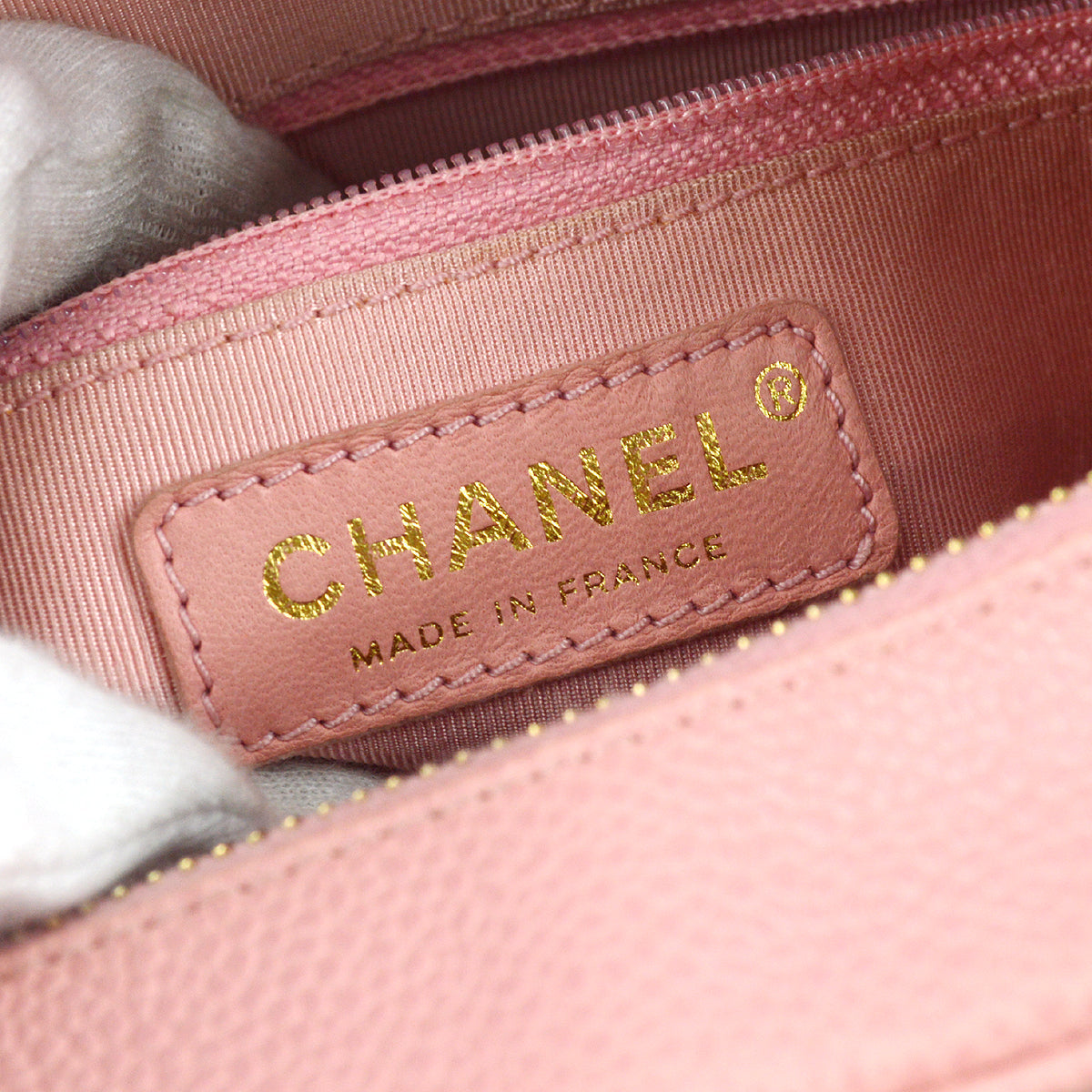 Chanel 2004-2005 Hobo Bag Pink Caviar