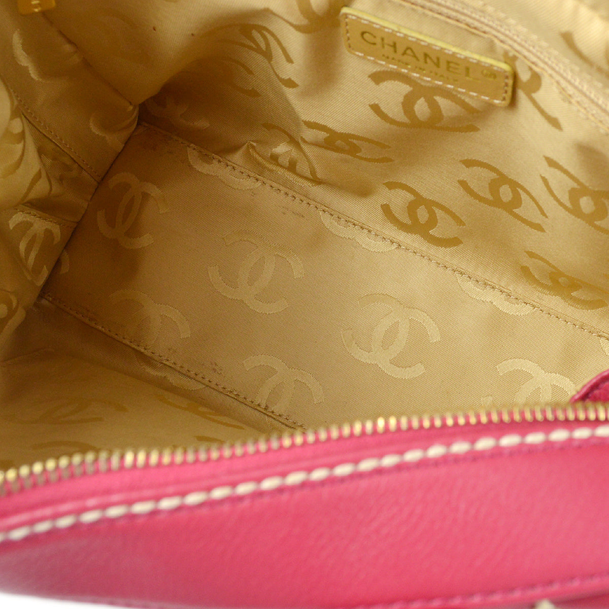 Chanel Wild Stitch Handbag Pink Calfskin