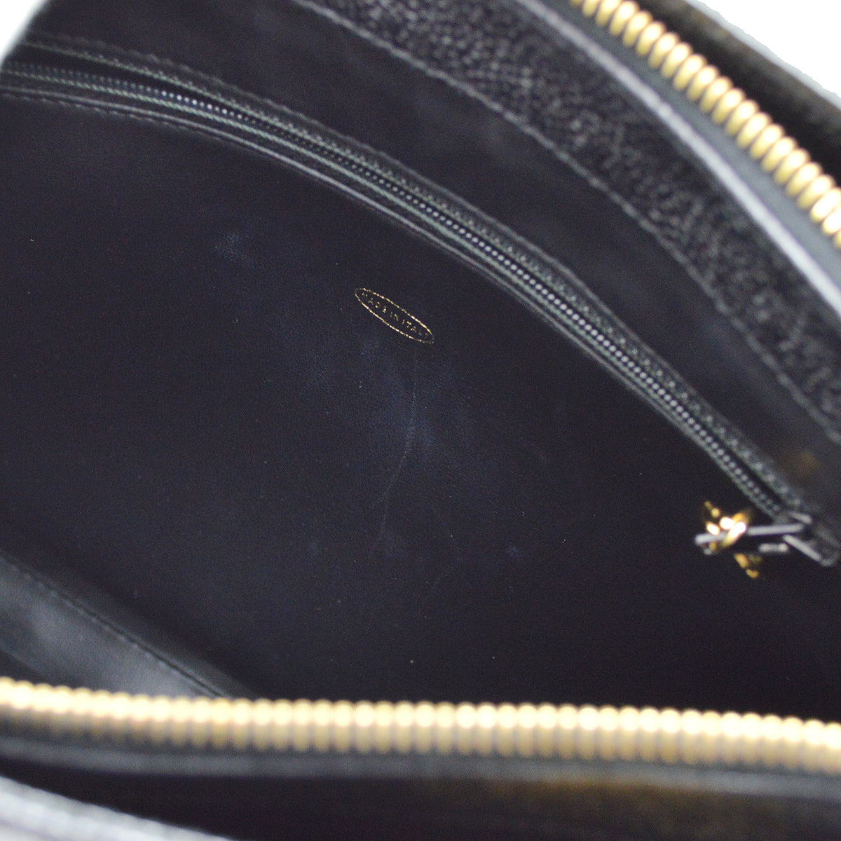 Chanel Chain Shoulder Tote Bag Black Caviar