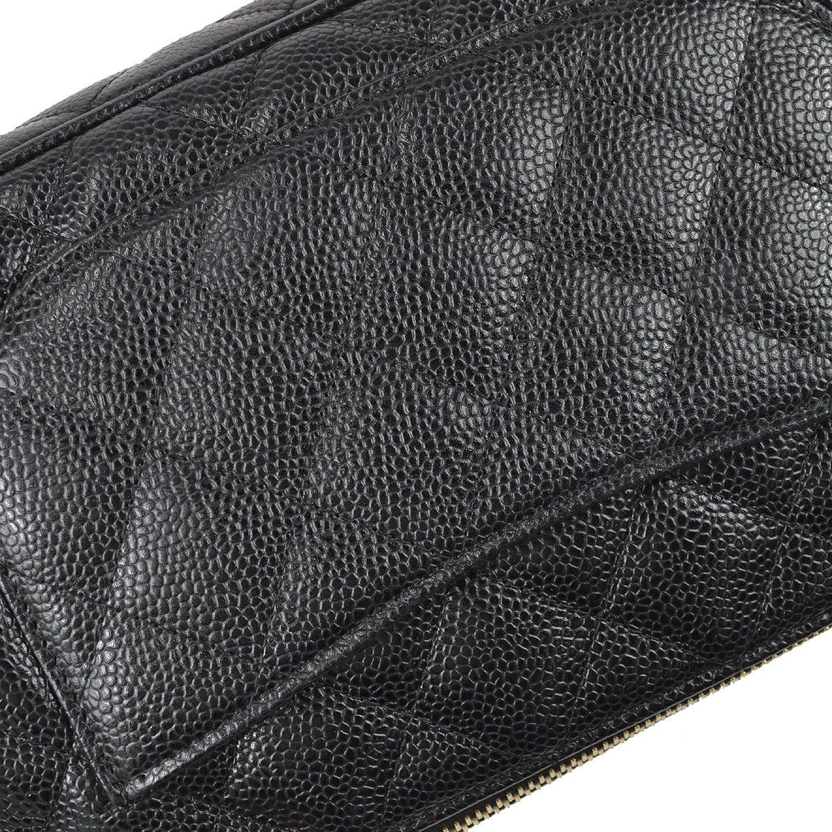 Chanel 2003-2004 Shoulder Bag Black Caviar