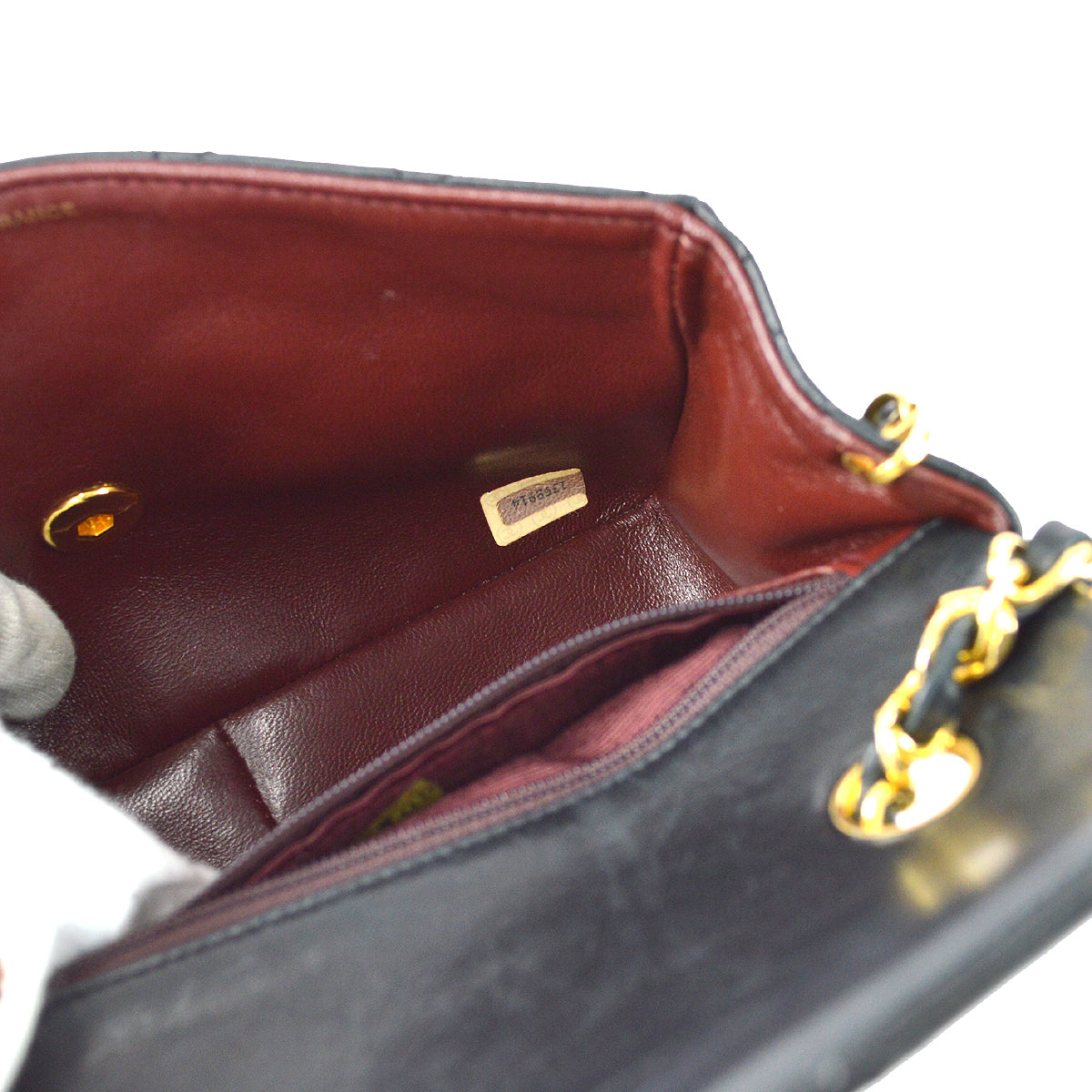 Chanel Classic Flap Shoulder Bag Black Lambskin