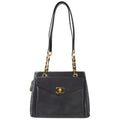 Chanel Shoulder Tote Bag Black Caviar
