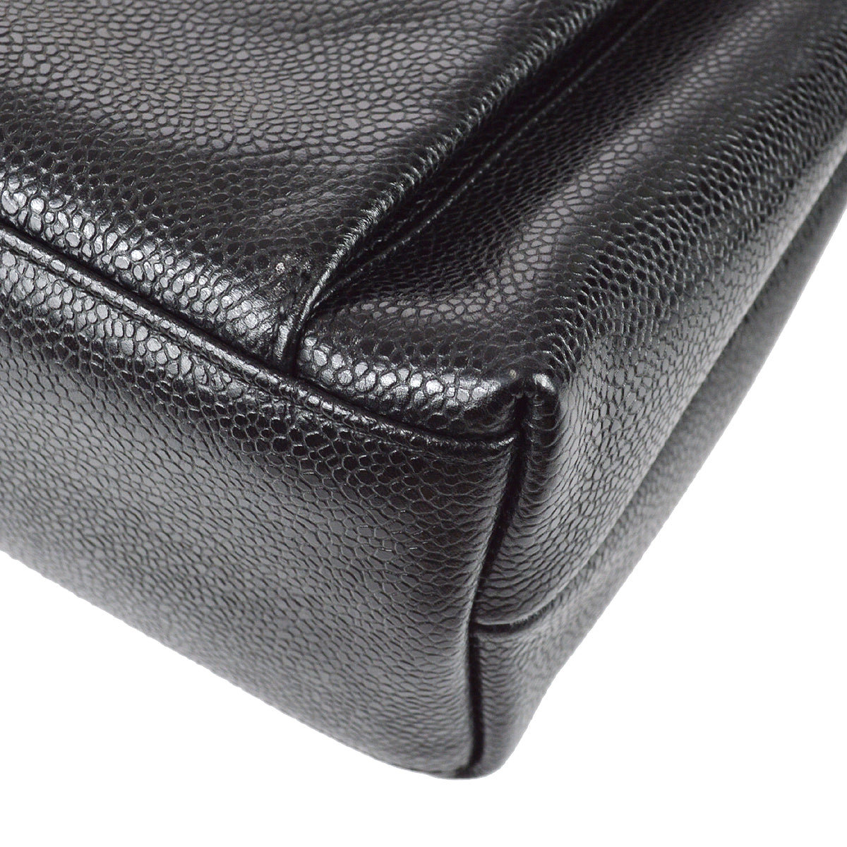 Chanel Shoulder Tote Bag Black Caviar