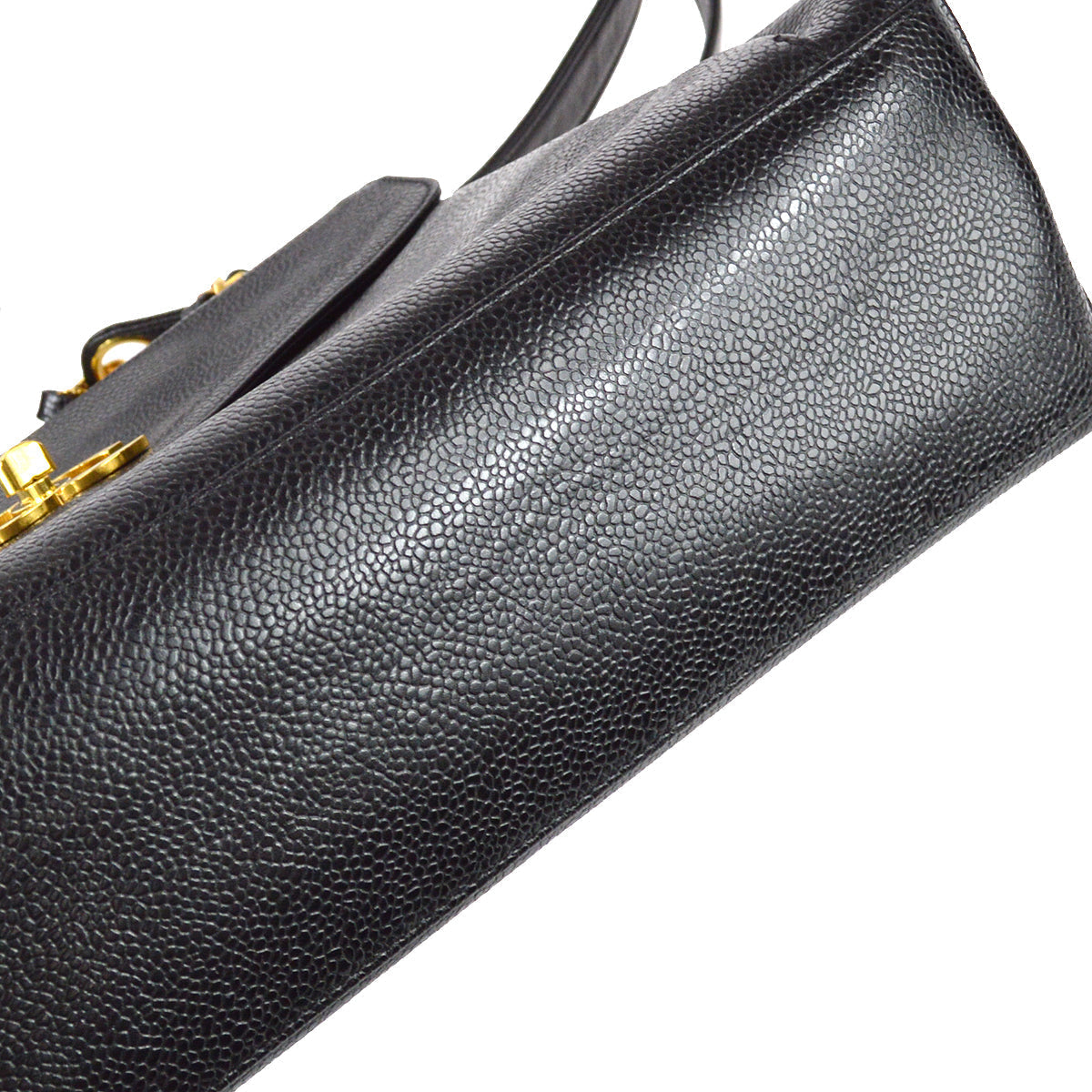 Chanel Shoulder Tote Bag Black Caviar