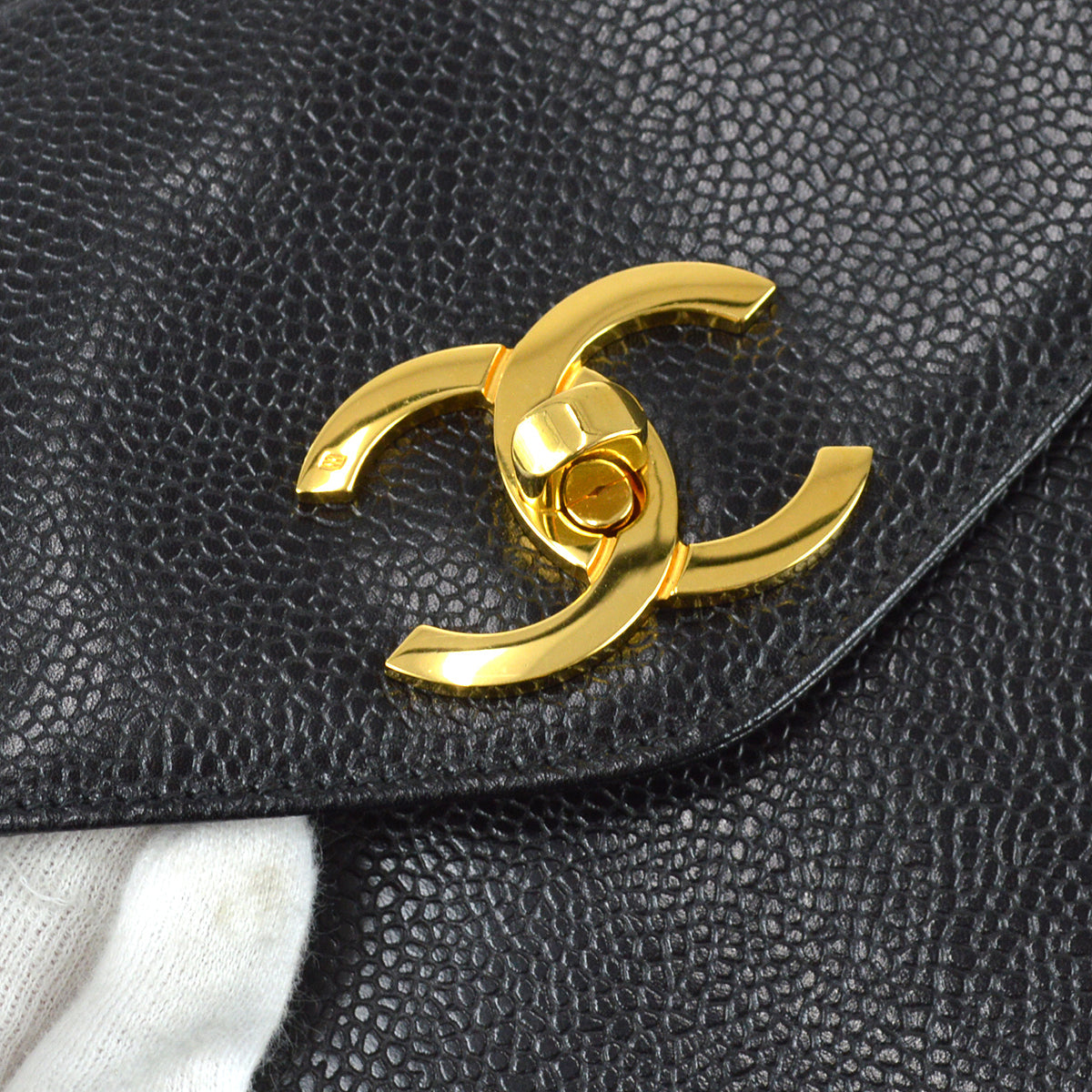 Chanel Shoulder Tote Bag Black Caviar