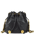 Chanel Bucket Shoulder Bag Black Caviar
