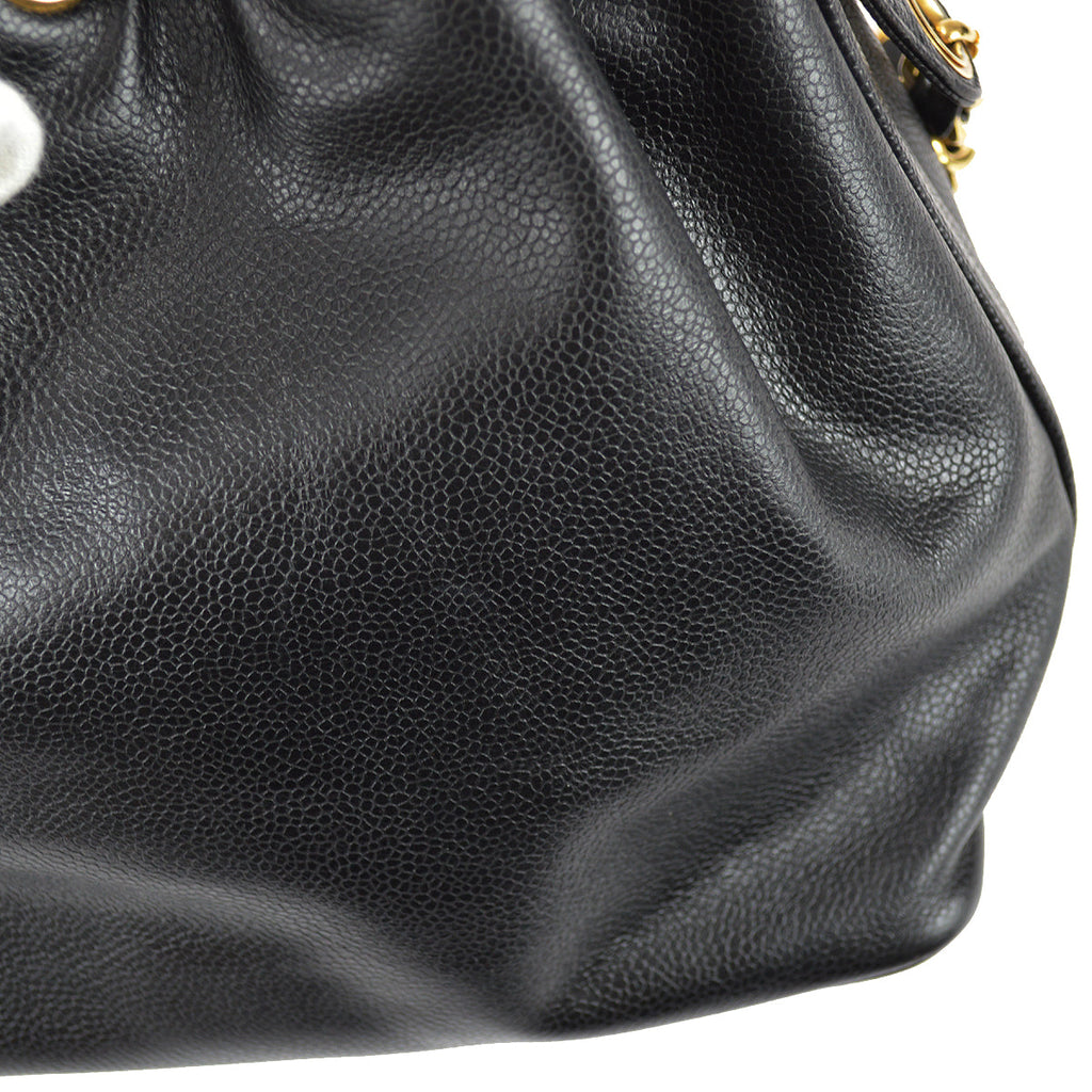 Chanel Bucket Shoulder Bag Black Caviar