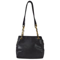 Chanel 1996-1997 Triple CC Tote Bag 25 Black Caviar