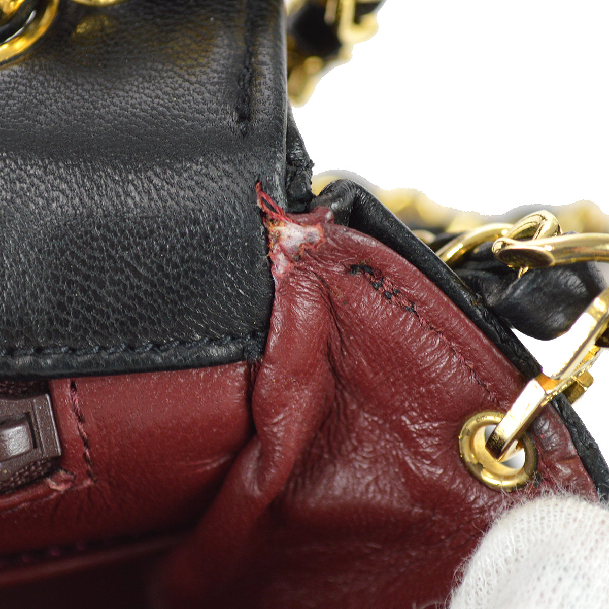 Chanel 1986-1988 Small Round Flap Bag Black Lambskin