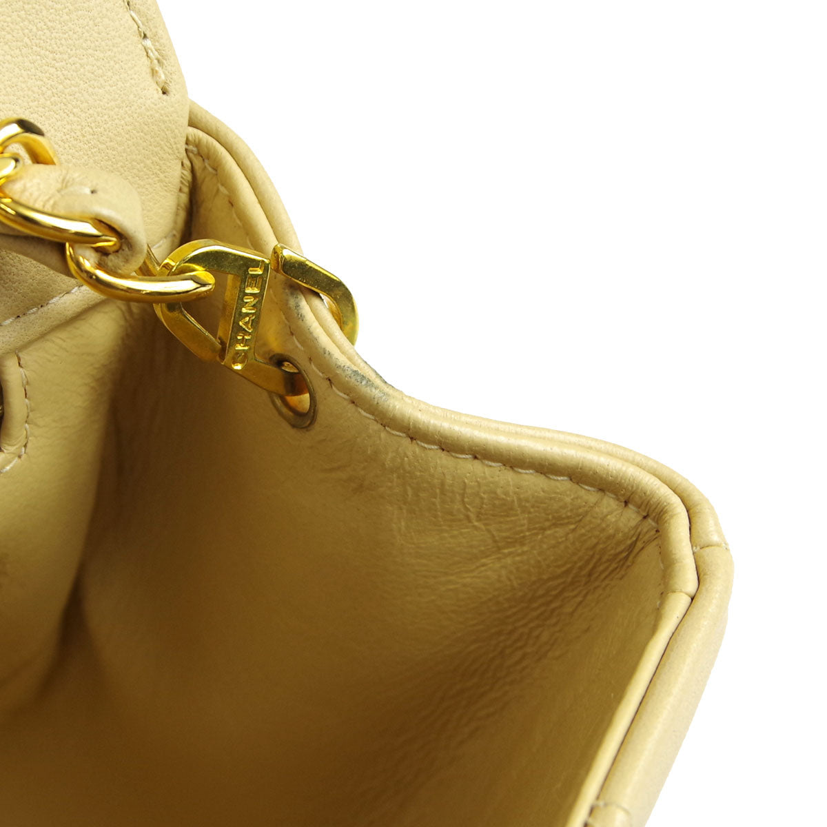 Chanel * 1994-1996 Small Diana Flap Bag Beige Lambskin