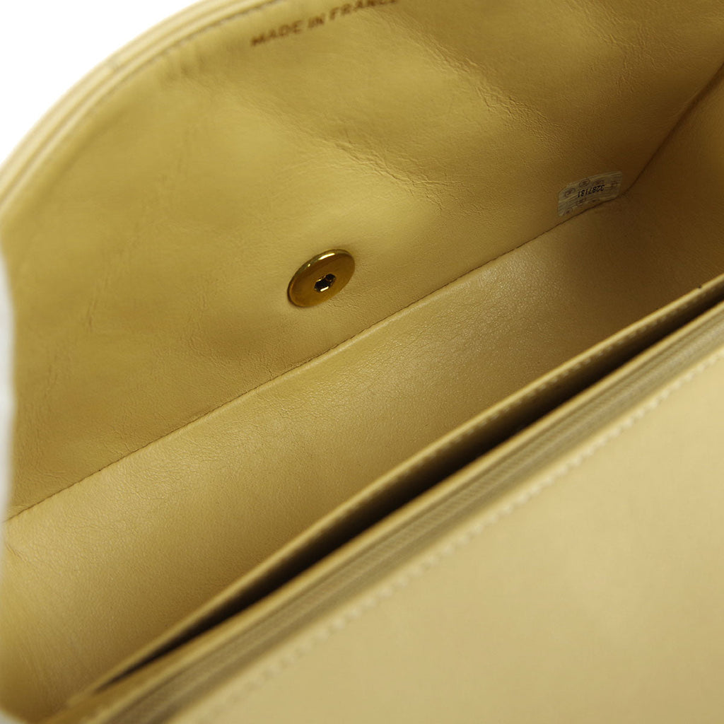 Chanel * 1994-1996 Small Diana Flap Bag Beige Lambskin
