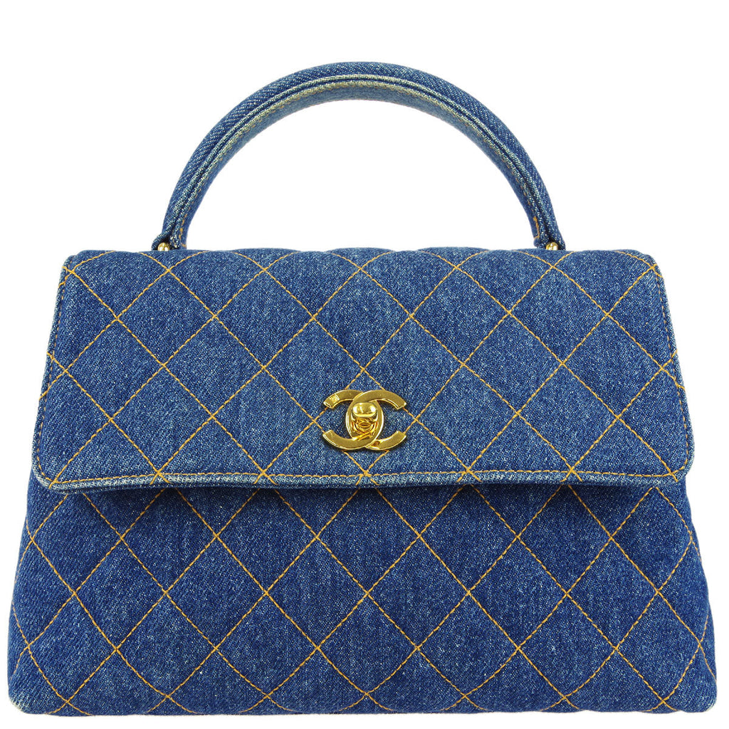 Chanel * Kelly Handbag Denim
