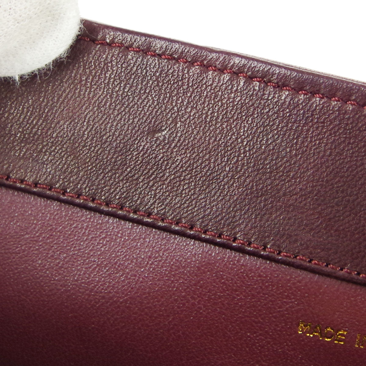 Chanel * 1989-1991 Octagon Flap Bag Mini Bordeaux Lambskin