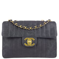 Chanel * 1991-1994 Embroidery Jumbo Classic Flap Bag