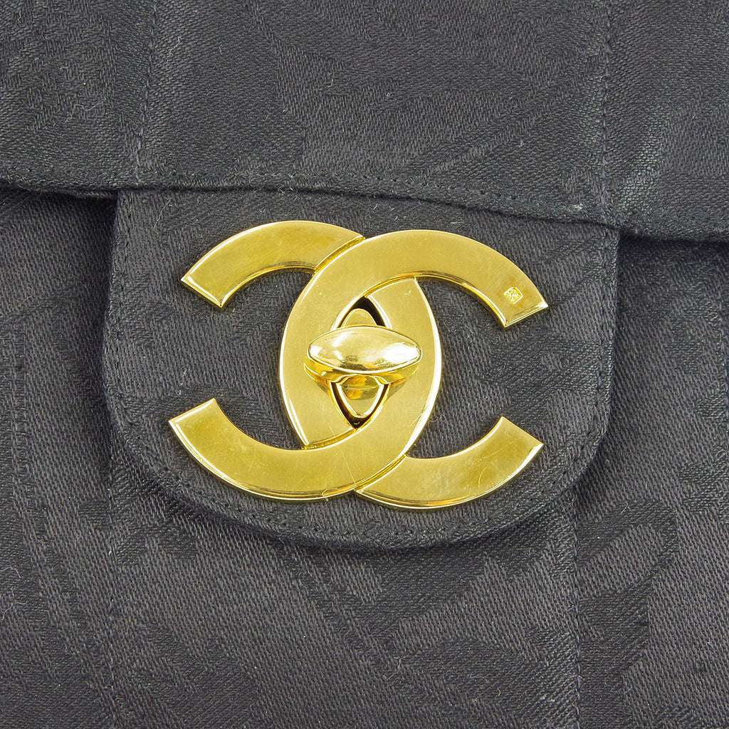 Chanel * 1991-1994 Embroidery Jumbo Classic Flap Bag