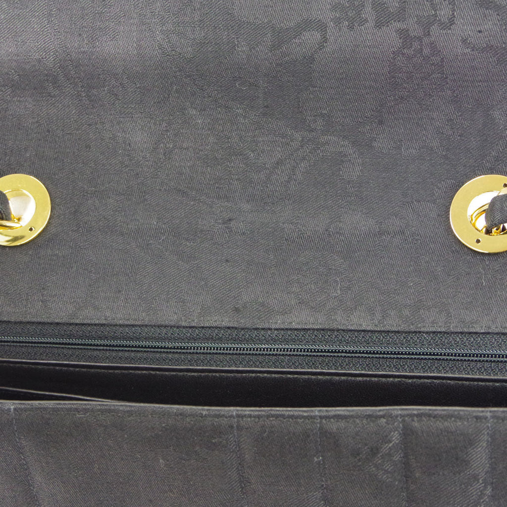 Chanel * 1991-1994 Embroidery Jumbo Classic Flap Bag