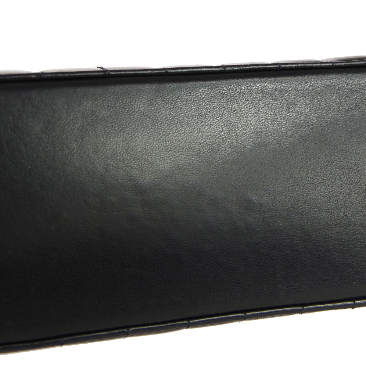 Chanel * 1991-1994 Black Lambskin Mini Vertical Stitch Flap Bag
