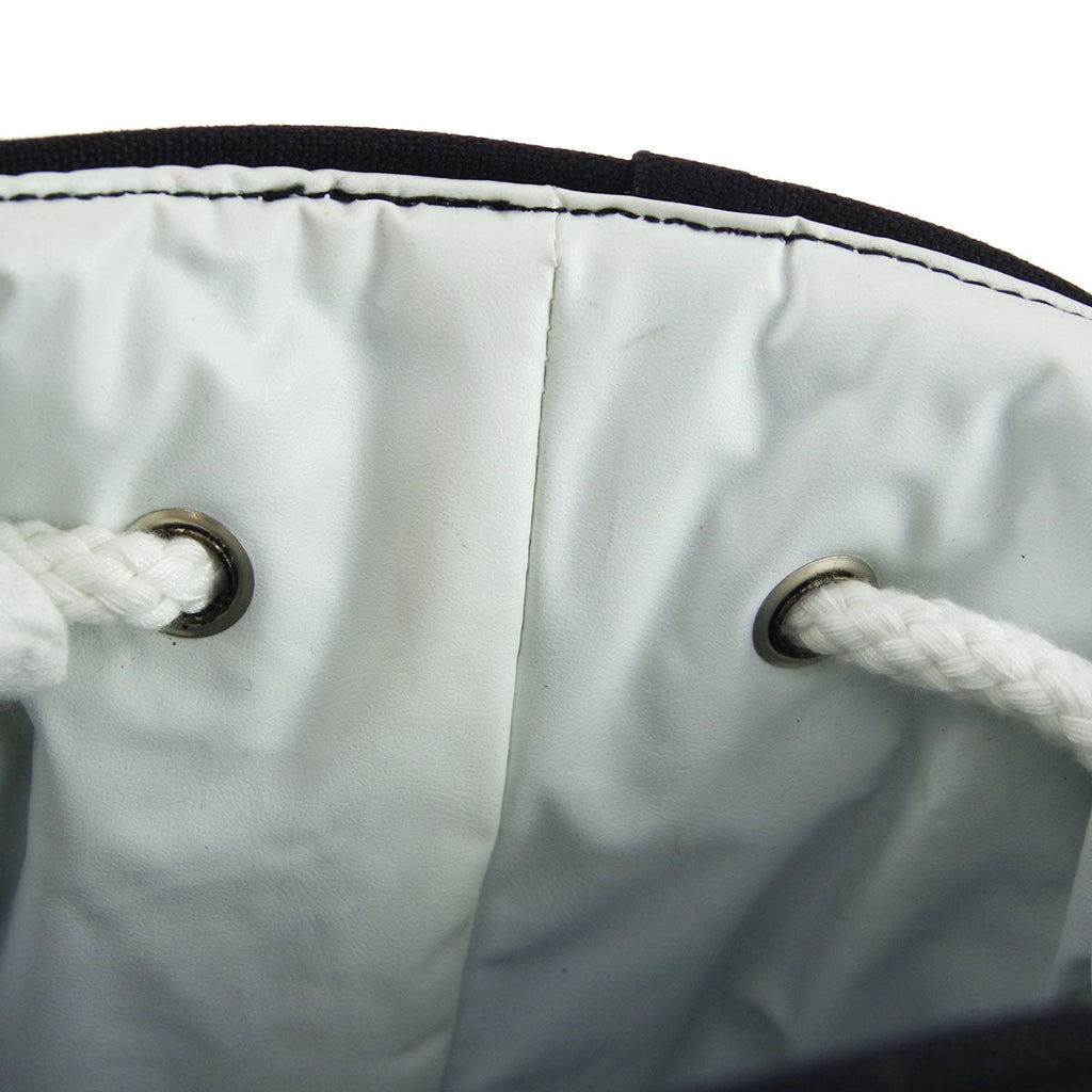 Chanel * Bucket Shoulder Pool Bag Black Canvas
