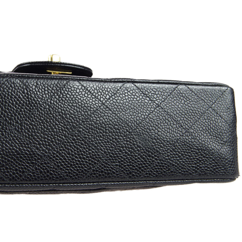 Chanel Classic Double Flap Small Shoulder Bag Black Caviar