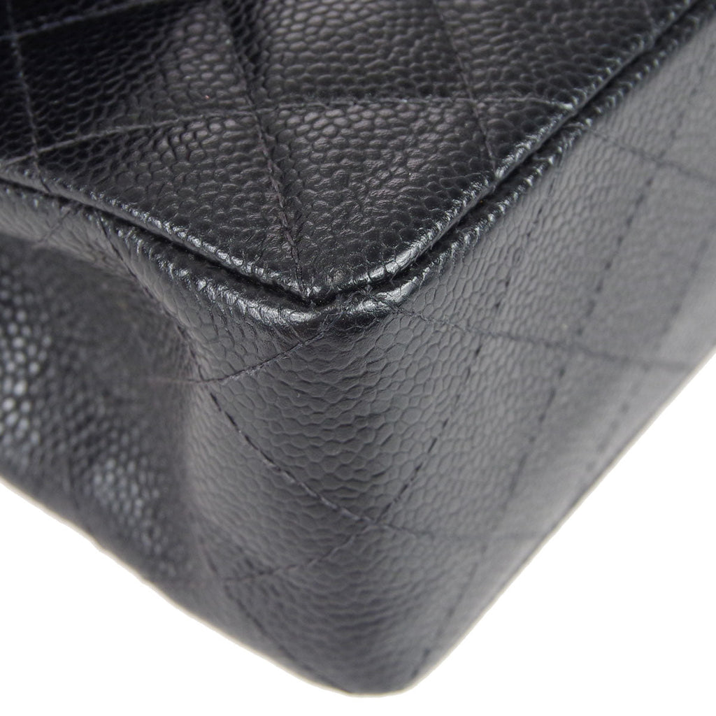 Chanel Classic Double Flap Small Shoulder Bag Black Caviar