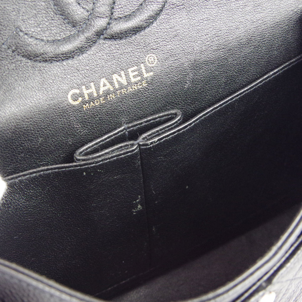 Chanel Classic Double Flap Small Shoulder Bag Black Caviar
