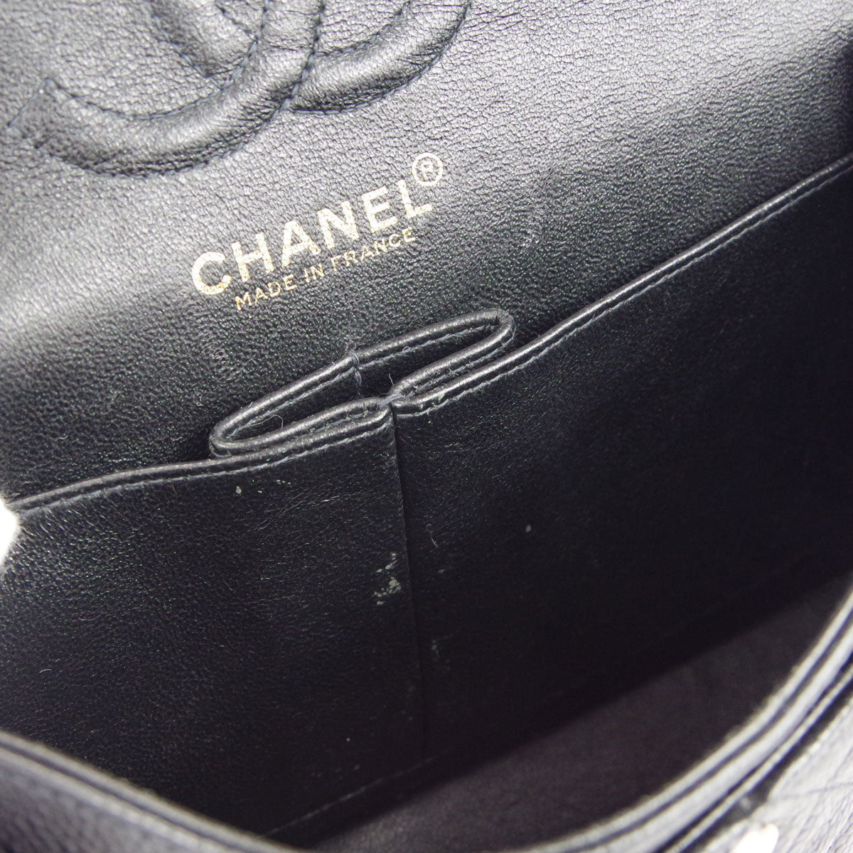 Chanel Classic Double Flap Small Shoulder Bag Black Caviar