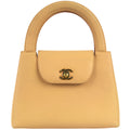 Chanel * 1997-1999 Mini Shopping Handbag Beige Calfskin