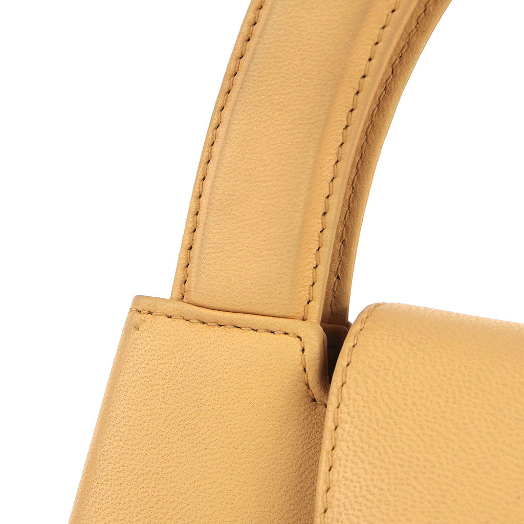 Chanel * 1997-1999 Mini Shopping Handbag Beige Calfskin