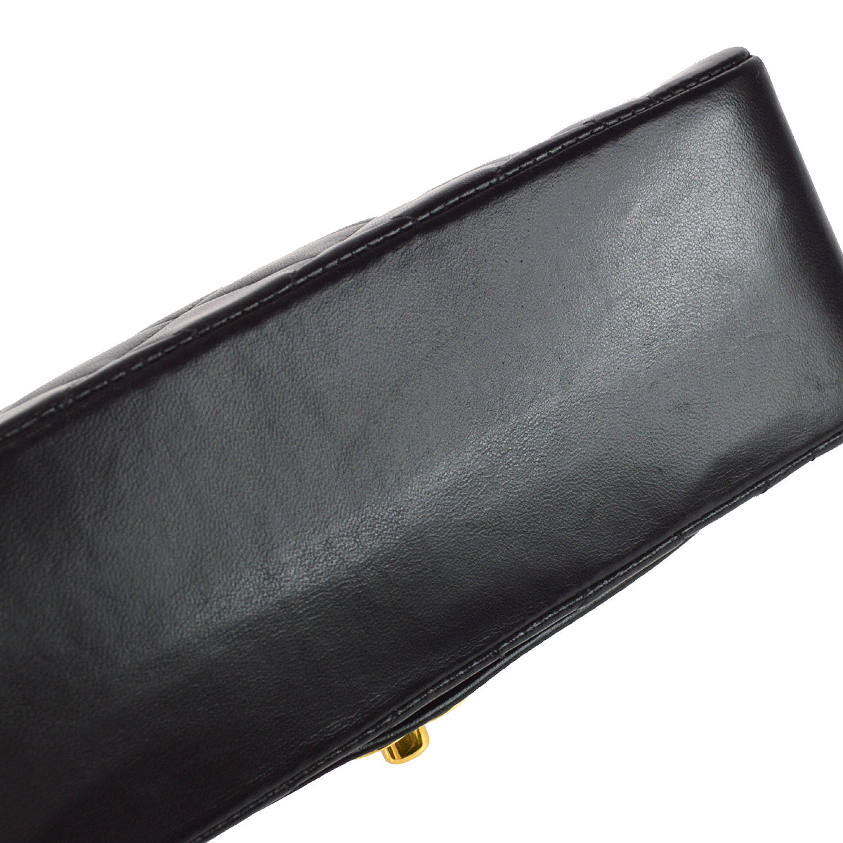 Chanel 1991-1994 Black Lambskin Small Diana Flap Bag