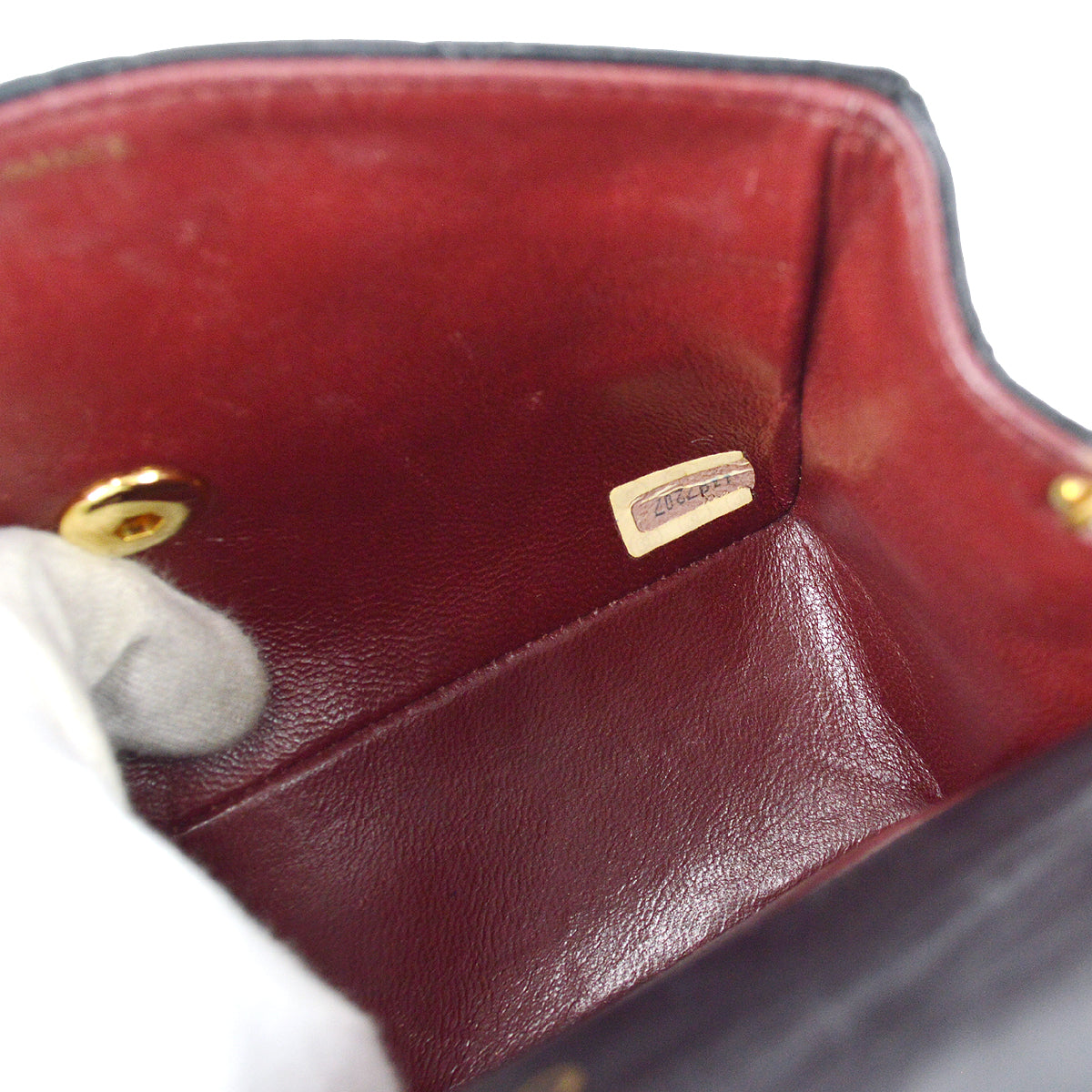 Chanel 1989-1991 Black Lambskin Mini Square Flap Bag 17
