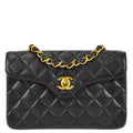 Chanel Chain Shoulder Bag Black Lambskin