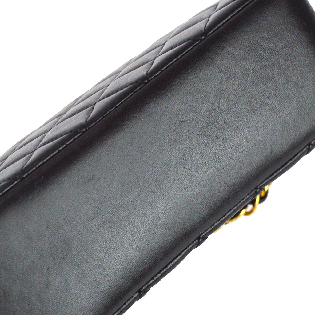 Chanel Chain Shoulder Bag Black Lambskin