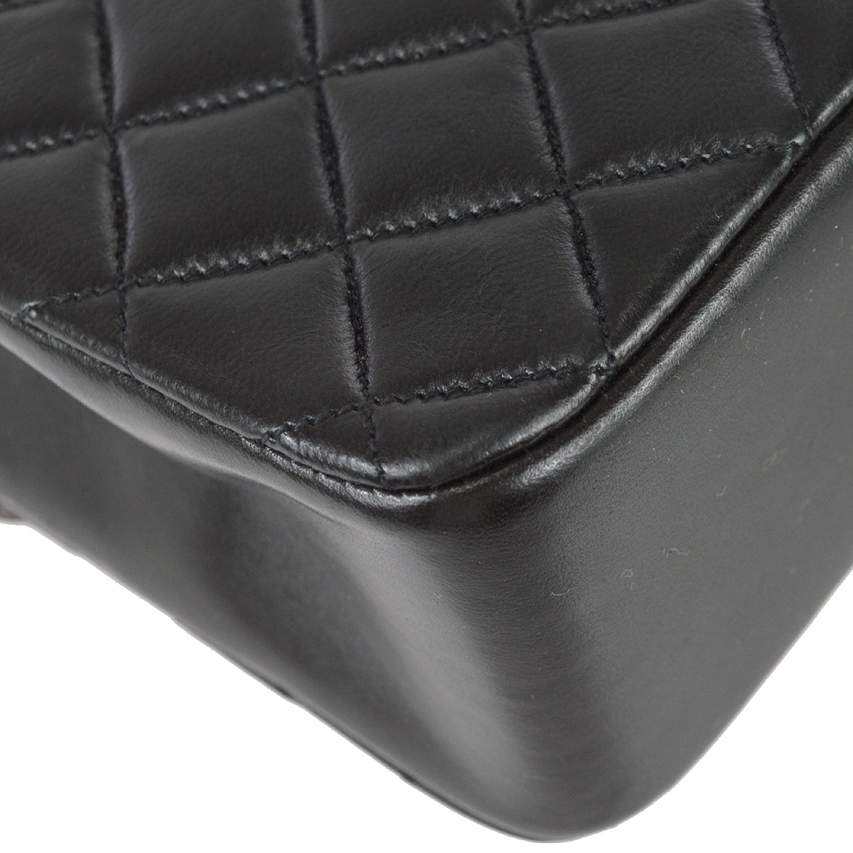 Chanel Chain Shoulder Bag Black Lambskin