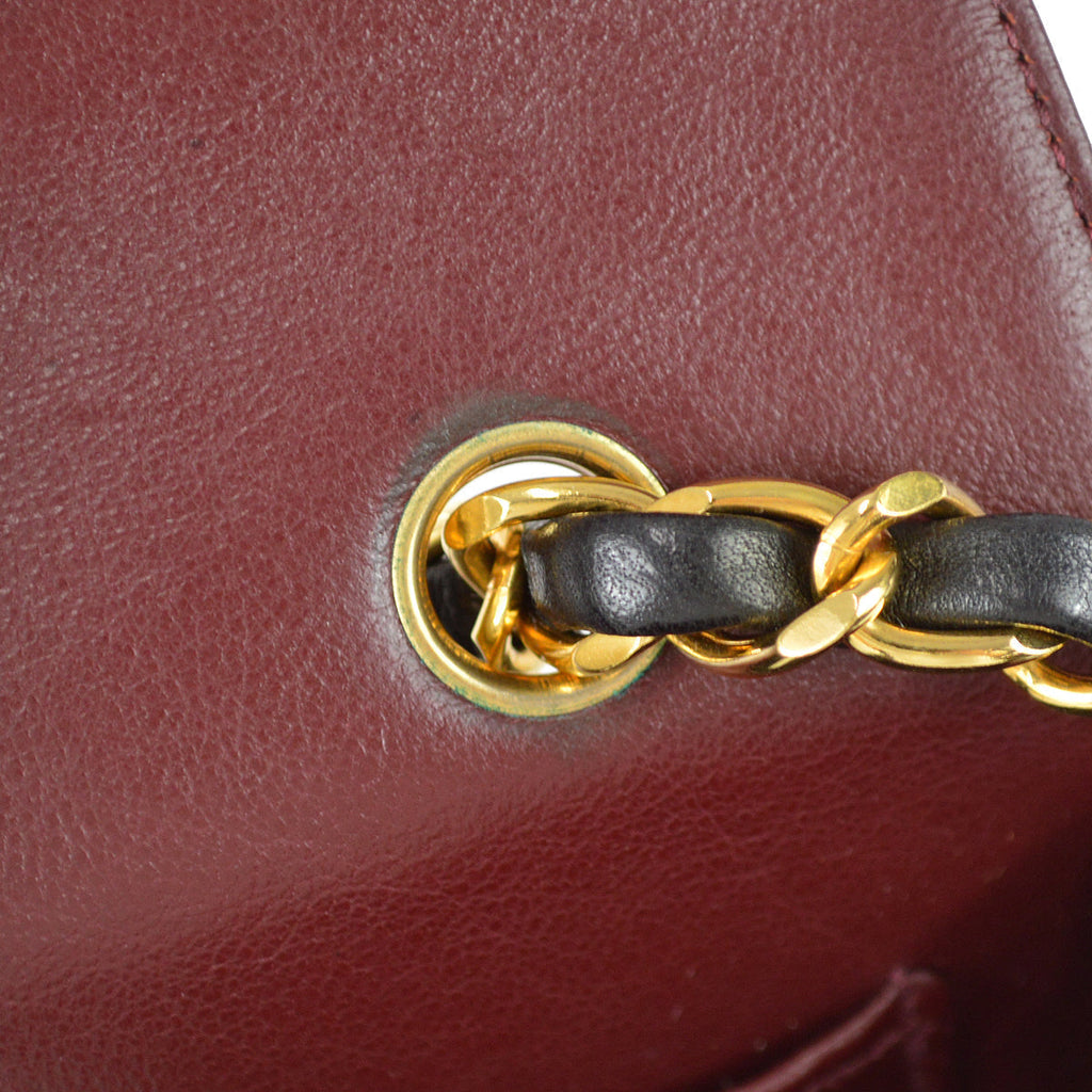 Chanel Chain Shoulder Bag Black Lambskin