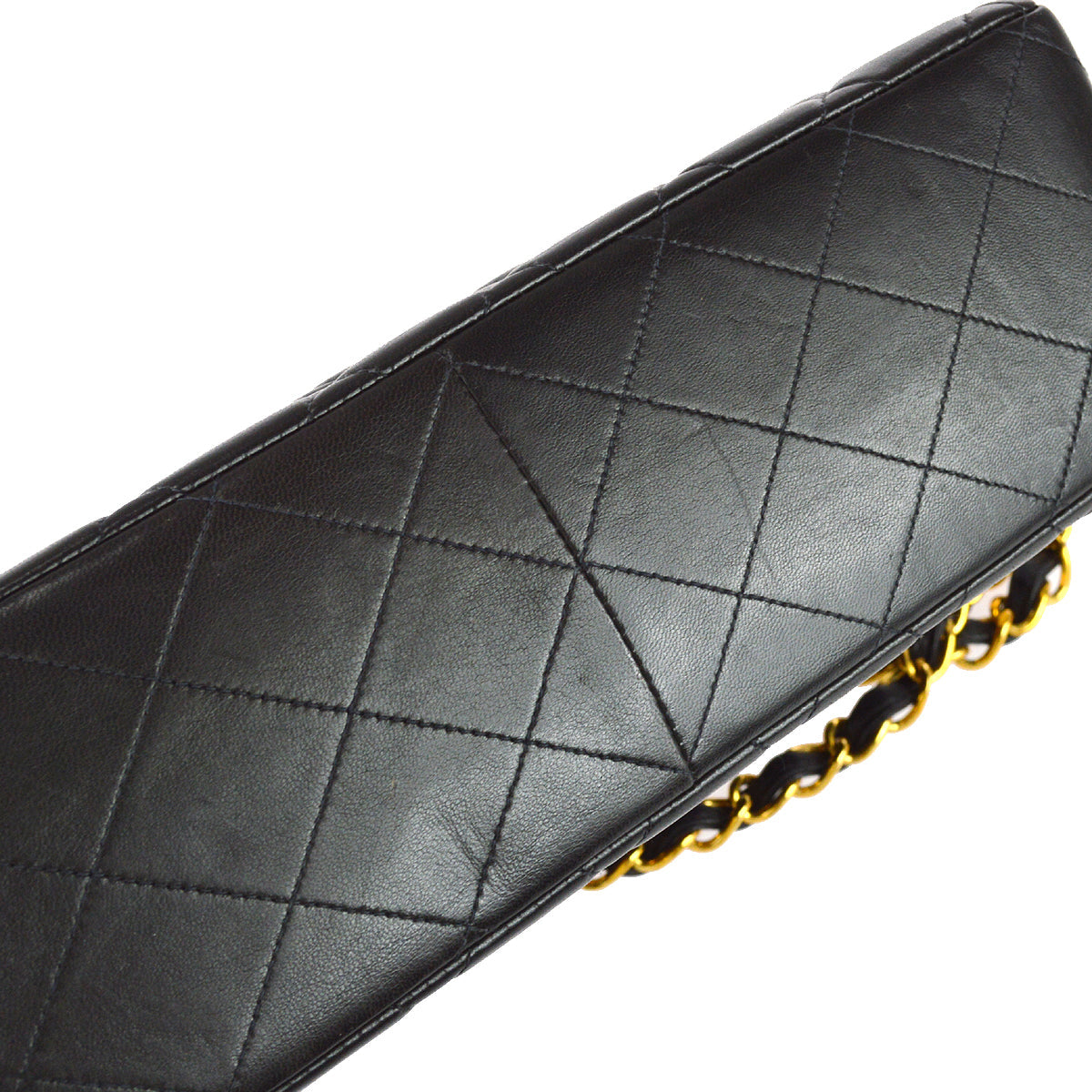 Chanel Classic Flap Jumbo Shoulder Bag Black Lambskin