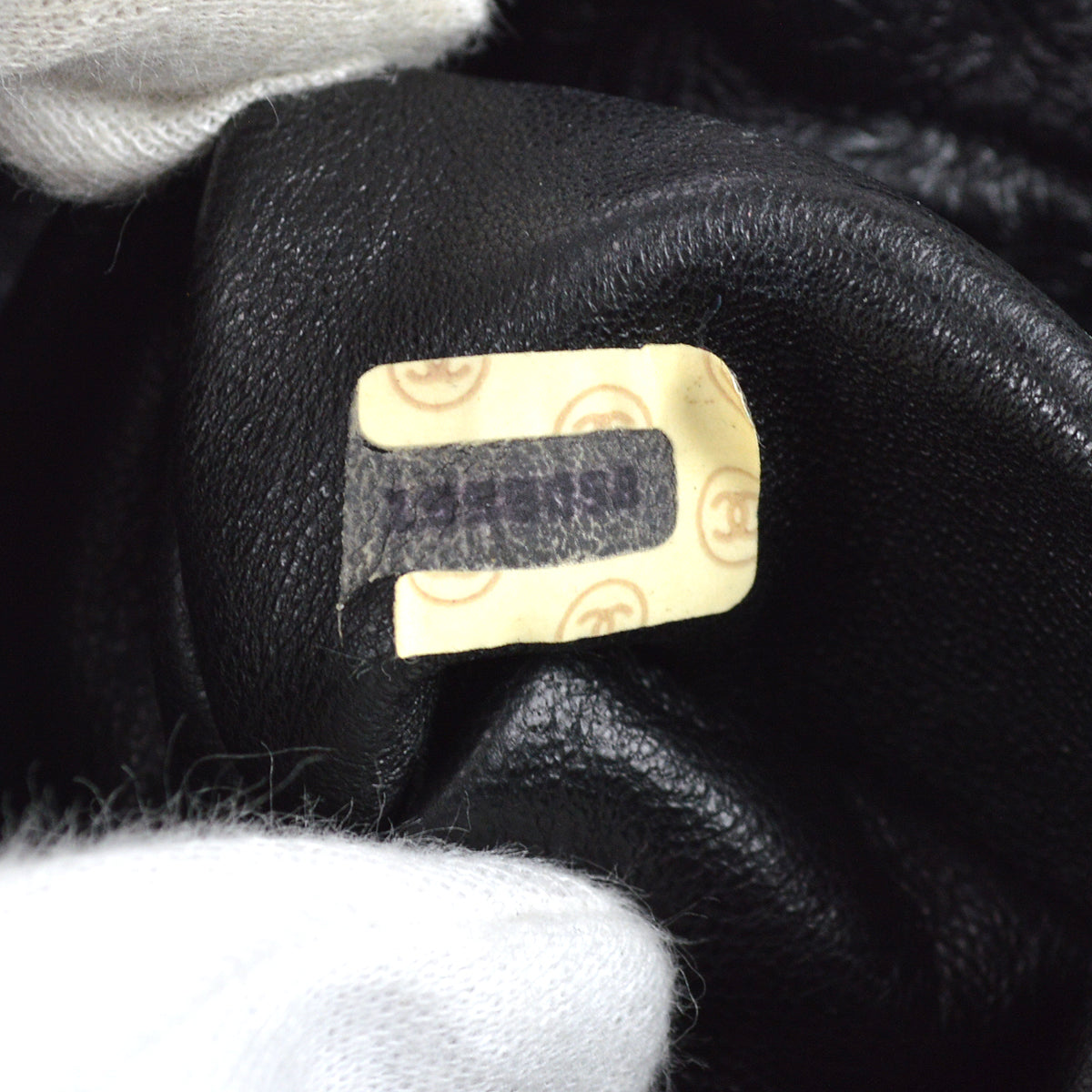 Chanel Bucket Fringe Shoulder Bag Black Lambskin