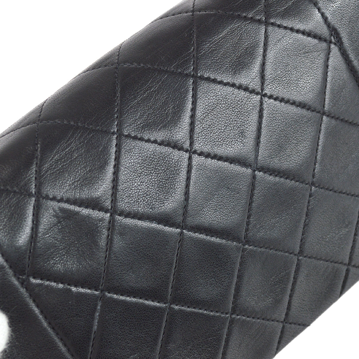 Chanel Classic Flap Bijou Chain Shoulder Bag Black Lambskin