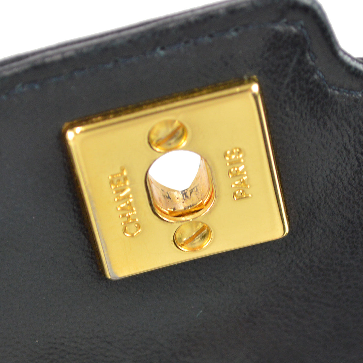 Chanel Classic Flap Bijou Chain Shoulder Bag Black Lambskin