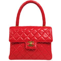 Chanel * Handbag Red Lambskin