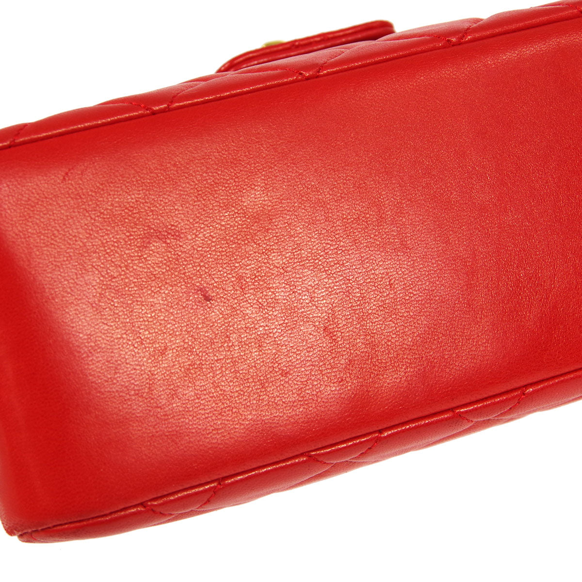 Chanel * Handbag Red Lambskin