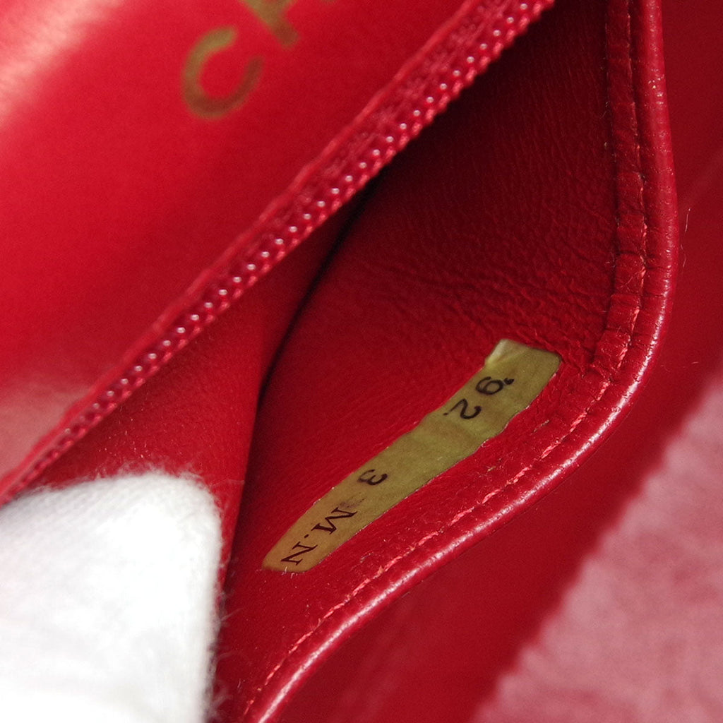 Chanel * Handbag Red Lambskin