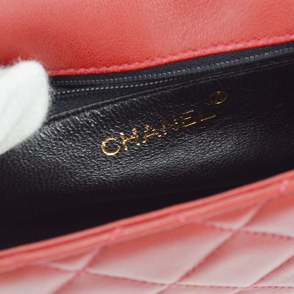 Chanel Full Flap Shoulder Bag Red Lambskin