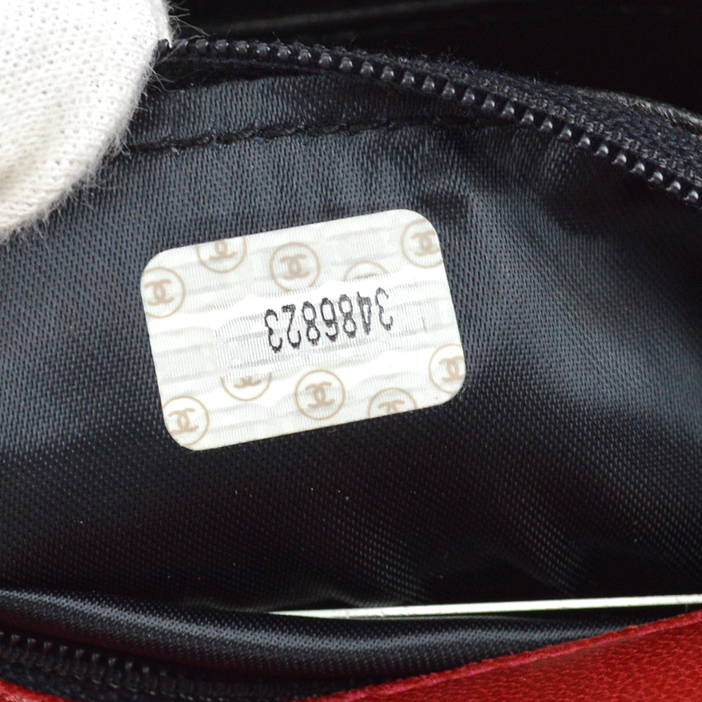 Chanel Full Flap Shoulder Bag Red Lambskin