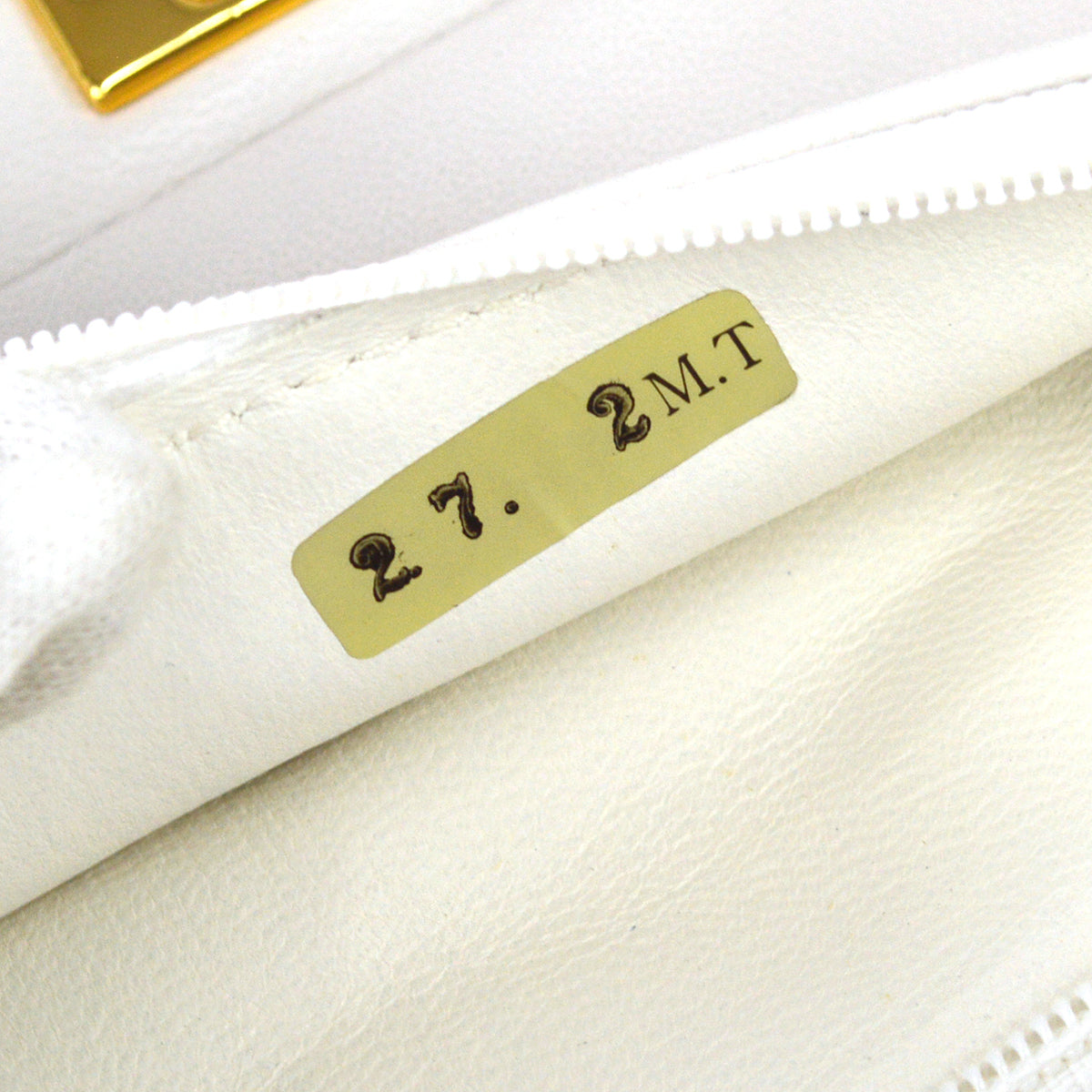 Chanel 1989-1991 White Lambskin Medium Classic Double Flap Bag