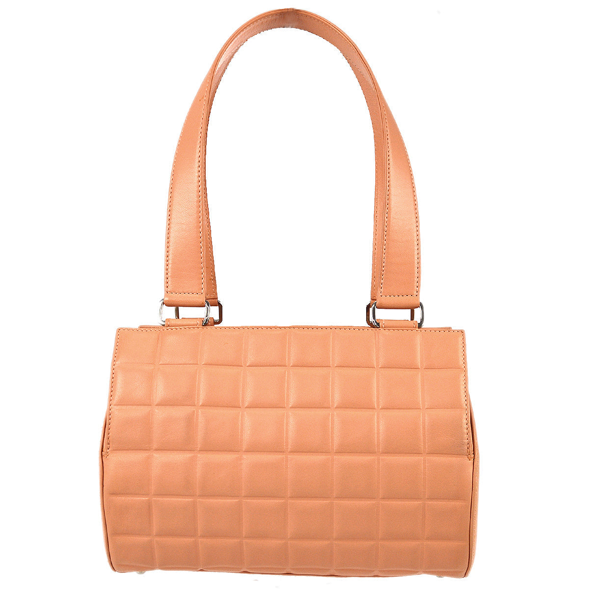 Chanel Choco Bar Handbag Pink Lambskin