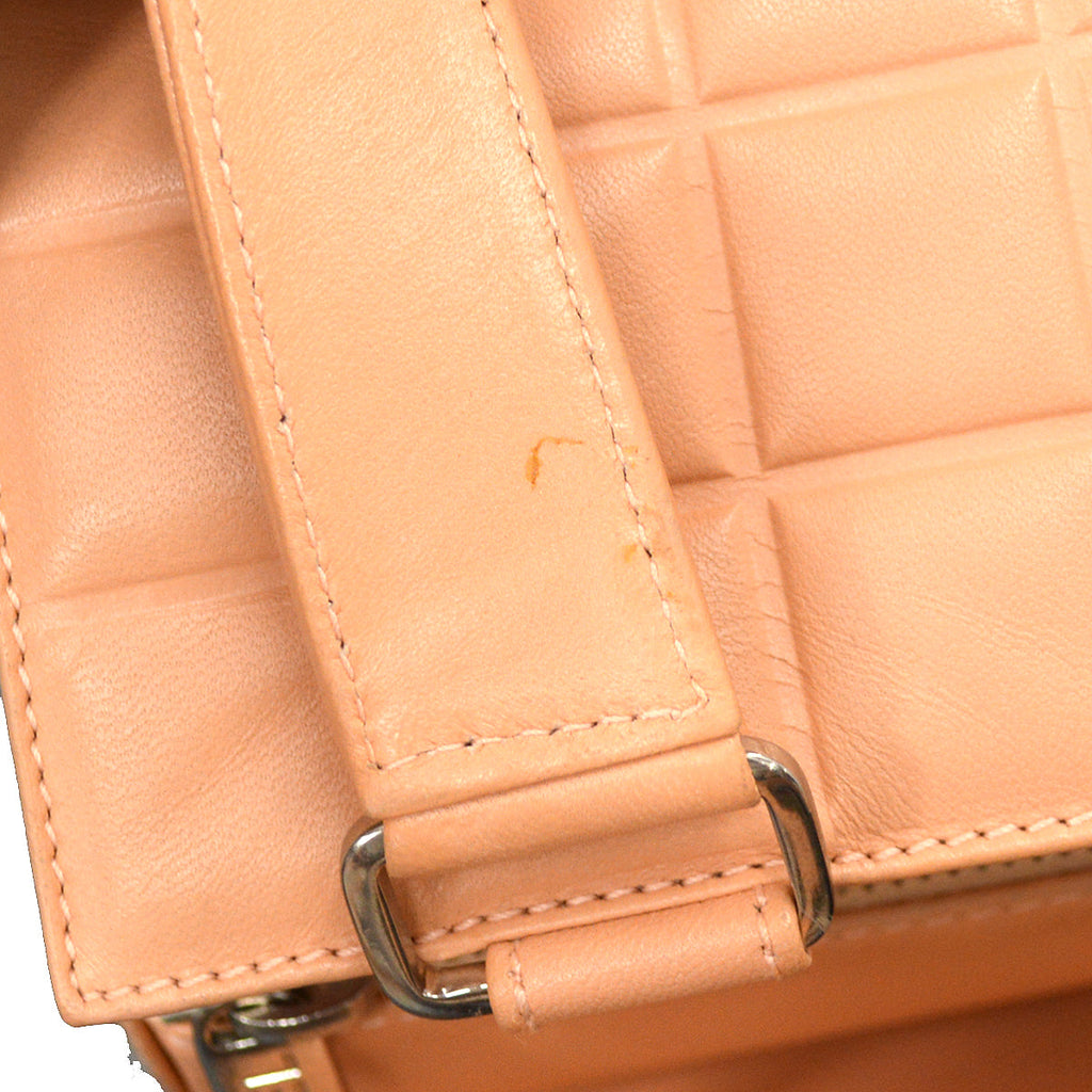 Chanel Choco Bar Handbag Pink Lambskin