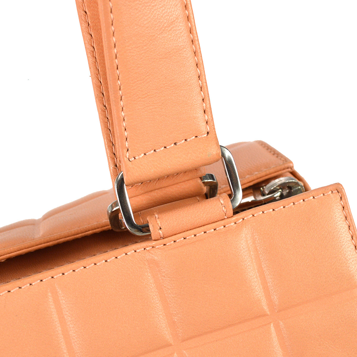 Chanel Choco Bar Handbag Pink Lambskin