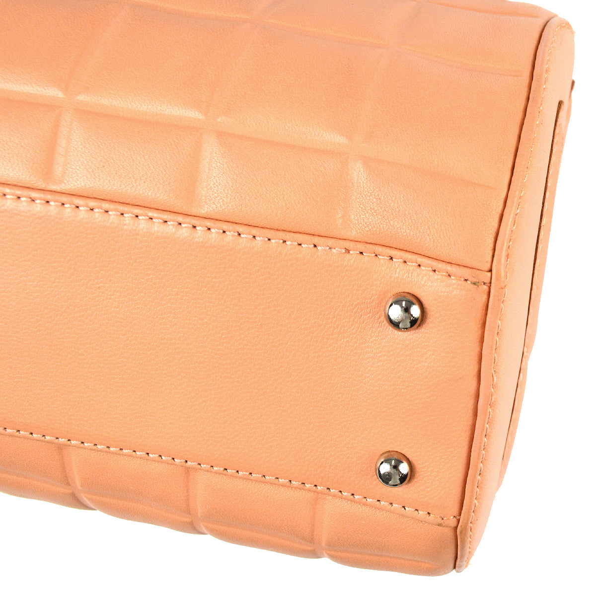 Chanel Choco Bar Handbag Pink Lambskin