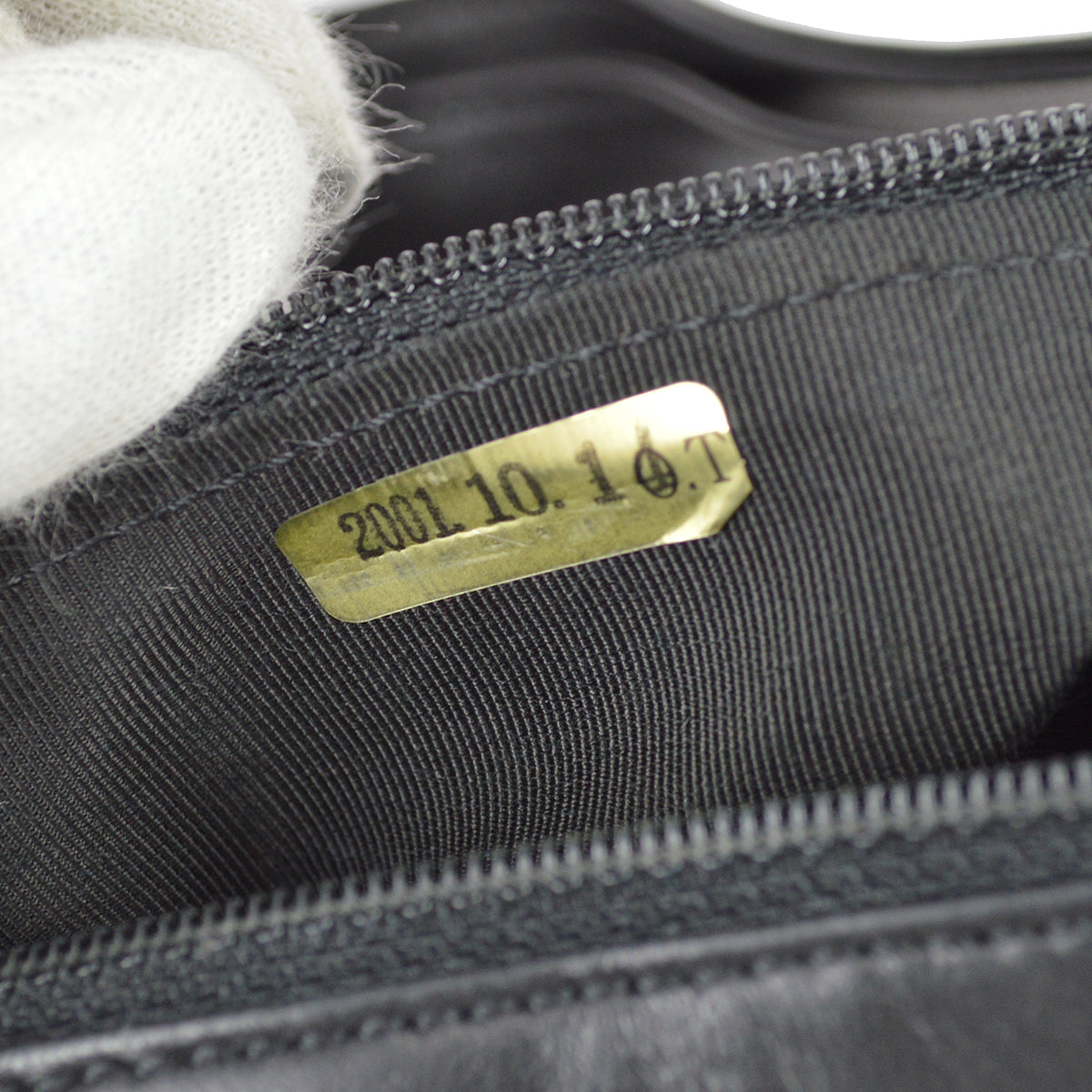 Chanel Choco Bar Shoulder Bag Black Lambskin